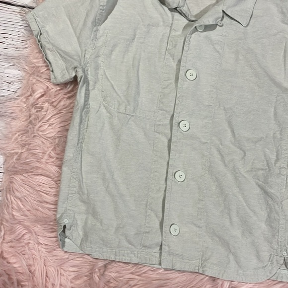 allbirds Short Sleeve Button-Down Green TreeBD Camp Shirt - Picture 4 of 9